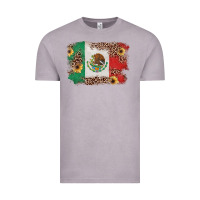 Vintage Zinc Mexican Flag with Leopard Vintage Tee - texasbilliewilder
