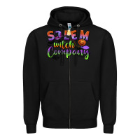Black salem witch company Zipper Hoodie - BundleAndBundleShop