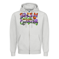 Dove Grey salem witch company Zipper Hoodie - BundleAndBundleShop