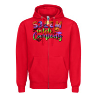 Red salem witch company Zipper Hoodie - BundleAndBundleShop