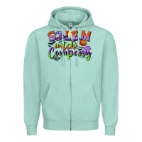 Seafoam salem witch company Zipper Hoodie - BundleAndBundleShop