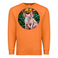 Carrot christmas pig Premium Sweatshirt - LillyAllenDesigns