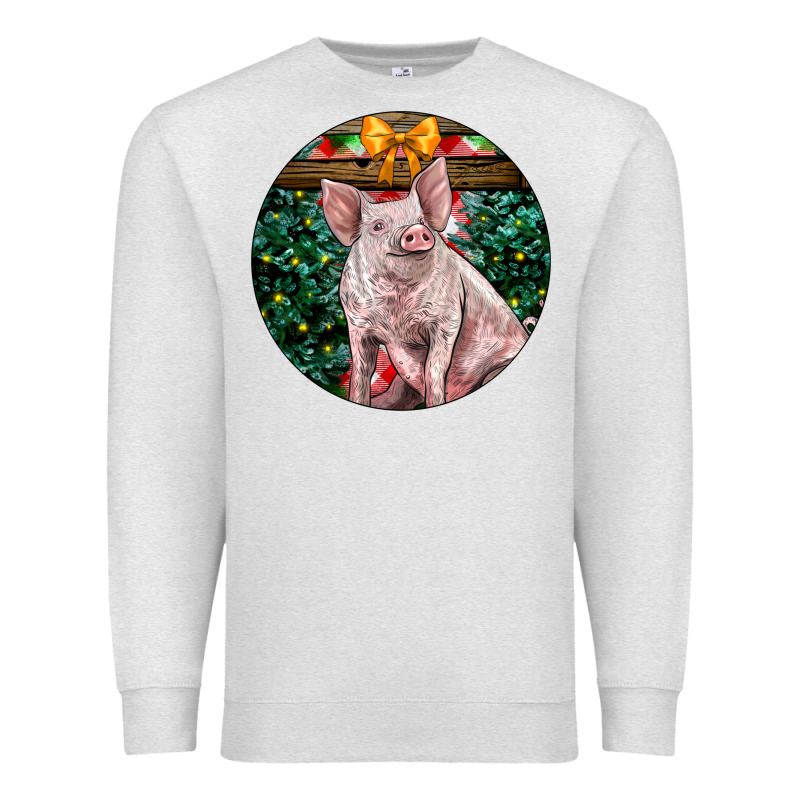 Christmas Pig Premium Sweatshirt by LillyAllenDesigns | Teevron