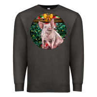 Smoke christmas pig Premium Sweatshirt - LillyAllenDesigns