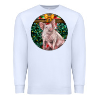 White christmas pig Premium Sweatshirt - LillyAllenDesigns