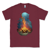 Burgundy Limited Edition Dark Souls Classic Tee - tuanDangUi