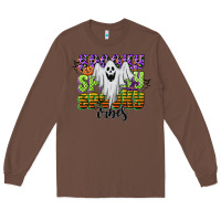 Chestnut spooky spooky spooky vibes Long Sleeve Tee - CowGirlArtShop