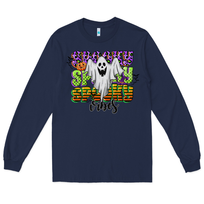 Spooky Spooky Spooky Vibes Long Sleeve Tee by CowGirlArtShop | Teevron