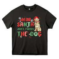 Asphalt dear santa dont forget the dog Heavy Core Tee - MaliasSmallBusiness