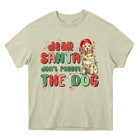 Mossy dear santa dont forget the dog Heavy Core Tee - MaliasSmallBusiness