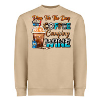 Mushroom Plan For The Day Coffee Camping Wine Frappe Coffee Heavyweight Sweatshirt - FaDigitalArtStudio