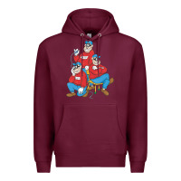Burgundy beagle boys Premium Hoodie - tuanDangUi