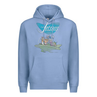 Colony Blue The Jetsons Ship Premium Hoodie - tuanDangUi