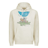 Oatmeal Heather The Jetsons Ship Premium Hoodie - tuanDangUi