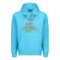 Ocean Blue The Jetsons Ship Premium Hoodie - tuanDangUi