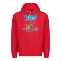 Red The Jetsons Ship Premium Hoodie - tuanDangUi