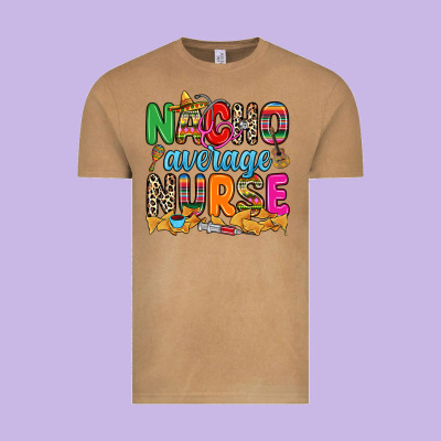 Nacho Average Nurse Vintage Tee Designed By Ranaportraitstore