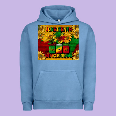 Juneteenth Since 1865 Tumbler Urban Hoodie Designed By Barkaloodesign