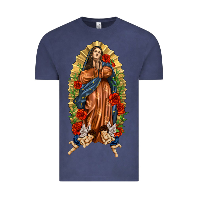 Lady Of Guadalupe With Roses Vintage Tee by texasbilliewilder | Teevron