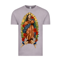Vintage Zinc Lady of Guadalupe with Roses Vintage Tee - texasbilliewilder