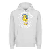 Dove Grey The Simpsons Milhouse My Mom Says I'm Cool V1 Premium Hoodie - tuanDangUi