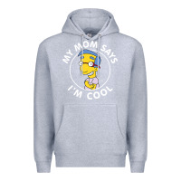 Heather Grey The Simpsons Milhouse My Mom Says I'm Cool V1 Premium Hoodie - tuanDangUi