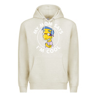Oatmeal Heather The Simpsons Milhouse My Mom Says I'm Cool V1 Premium Hoodie - tuanDangUi