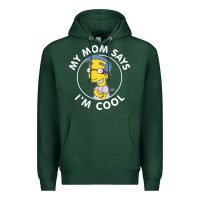 Sports Green The Simpsons Milhouse My Mom Says I'm Cool V1 Premium Hoodie - tuanDangUi