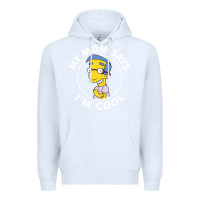 White The Simpsons Milhouse My Mom Says I'm Cool V1 Premium Hoodie - tuanDangUi