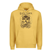 Antique Gold Seether Octoskull Premium Hoodie - tuanDangUi