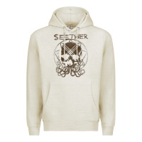 Oatmeal Heather Seether Octoskull Premium Hoodie - tuanDangUi