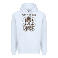 White Seether Octoskull Premium Hoodie - tuanDangUi