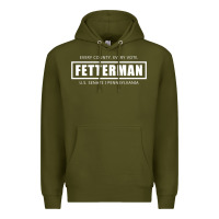 Army Green John Fetterman, Vote Fetterman For Senate, Preside Premium Hoodie - tuanDangUi