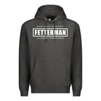 Charcoal Heather John Fetterman, Vote Fetterman For Senate, Preside Premium Hoodie - tuanDangUi