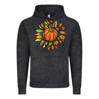 Vintage Black Fall Sunflower with Pumpkin Vintage Hoodie - texasbilliewilder