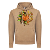 Vintage Coffee Fall Sunflower with Pumpkin Vintage Hoodie - texasbilliewilder