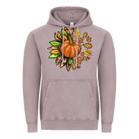 Vintage Zinc Fall Sunflower with Pumpkin Vintage Hoodie - texasbilliewilder