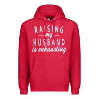 Cardinal raising my husband is exhausting wife gifts funny Premium Hoodie - tuanDangUi