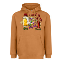 Meerkat all i need is beer king cake crawfish Heavyweight Hoodie - SublimationCraftShop