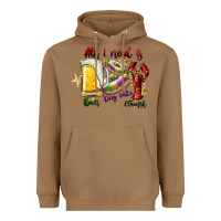Toasted Coconut all i need is beer king cake crawfish Heavyweight Hoodie - SublimationCraftShop