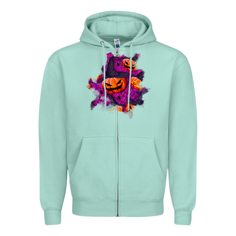 Halloween Pumpkin Patch  3 Zipper Hoodie by BundleAndBundleShop | Teevron