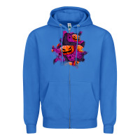 True Royal halloween pumpkin patch  3 Zipper Hoodie - BundleAndBundleShop