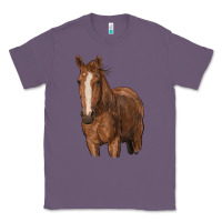 Lavender brown horse Classic Tee - RanaPortraitStore