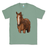 Sage brown horse Classic Tee - RanaPortraitStore