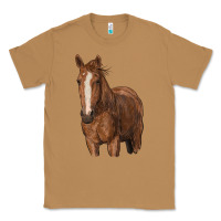 Toasted Coconut brown horse Classic Tee - RanaPortraitStore