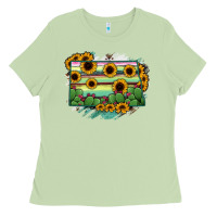 Matcha North Dakota State Map Ladies Tee - RanaPortraitStore