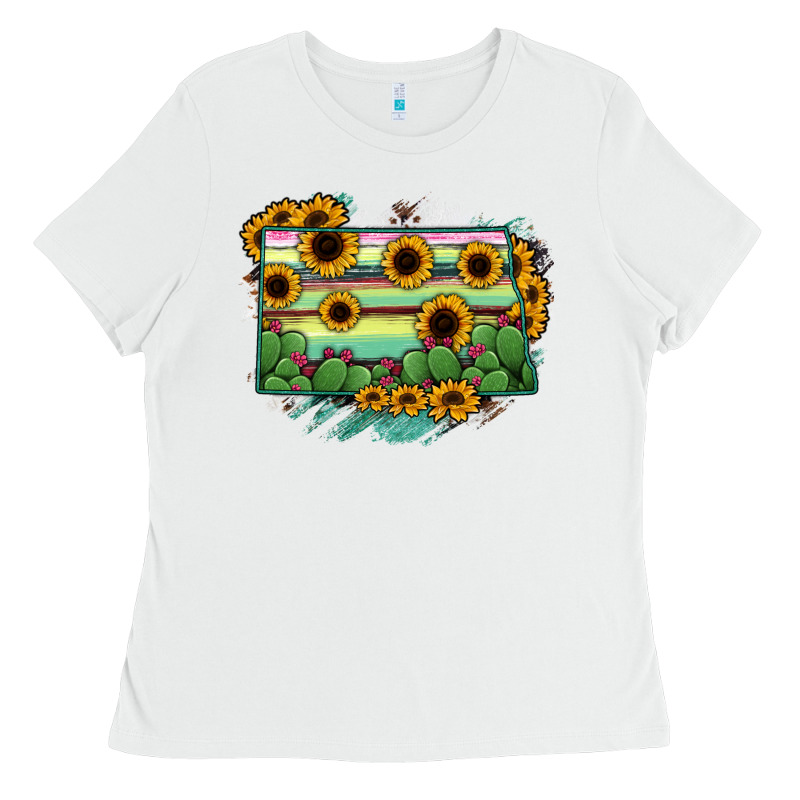 North Dakota State Map Ladies Tee by RanaPortraitStore | Teevron