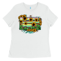 White North Dakota State Map Ladies Tee - RanaPortraitStore