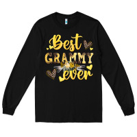 Black best grammy ever mother's day Long Sleeve Tee - CowGirlArtShop