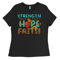 Black Strength Hope Faith Ladies Tee - BundleAndBundleShop